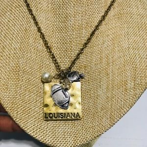2/$20 Louisiana Pendant Chain Necklace with Charms